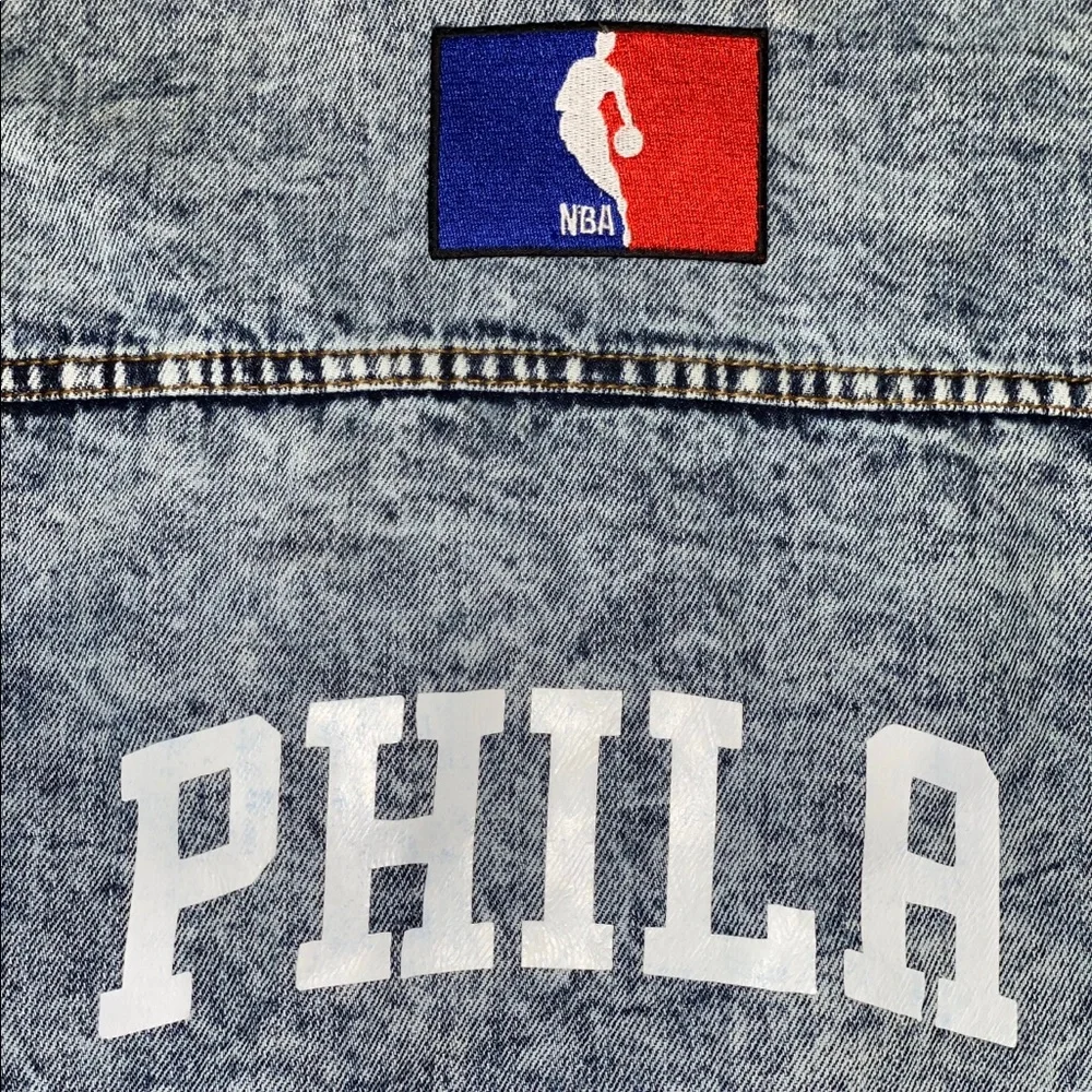 Custom NBA Philadelphia Sixers Oversized Jacket‎